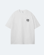 White Moon Tide T-Shirt with a black logo on a white background