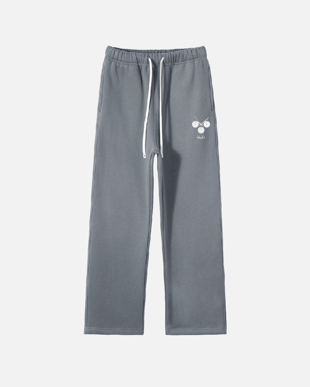 Gray Newman Era Sweatpants  with a logo on a white background