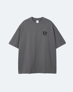 Gray Oman Edition T-Shirt with a logo on a light gray background