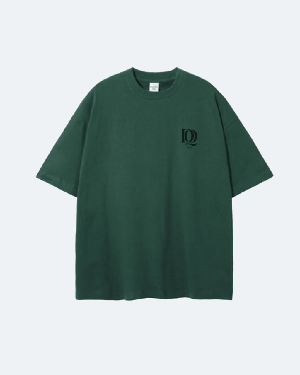 Green Oman Edition T-Shirt with a logo on a light gray background