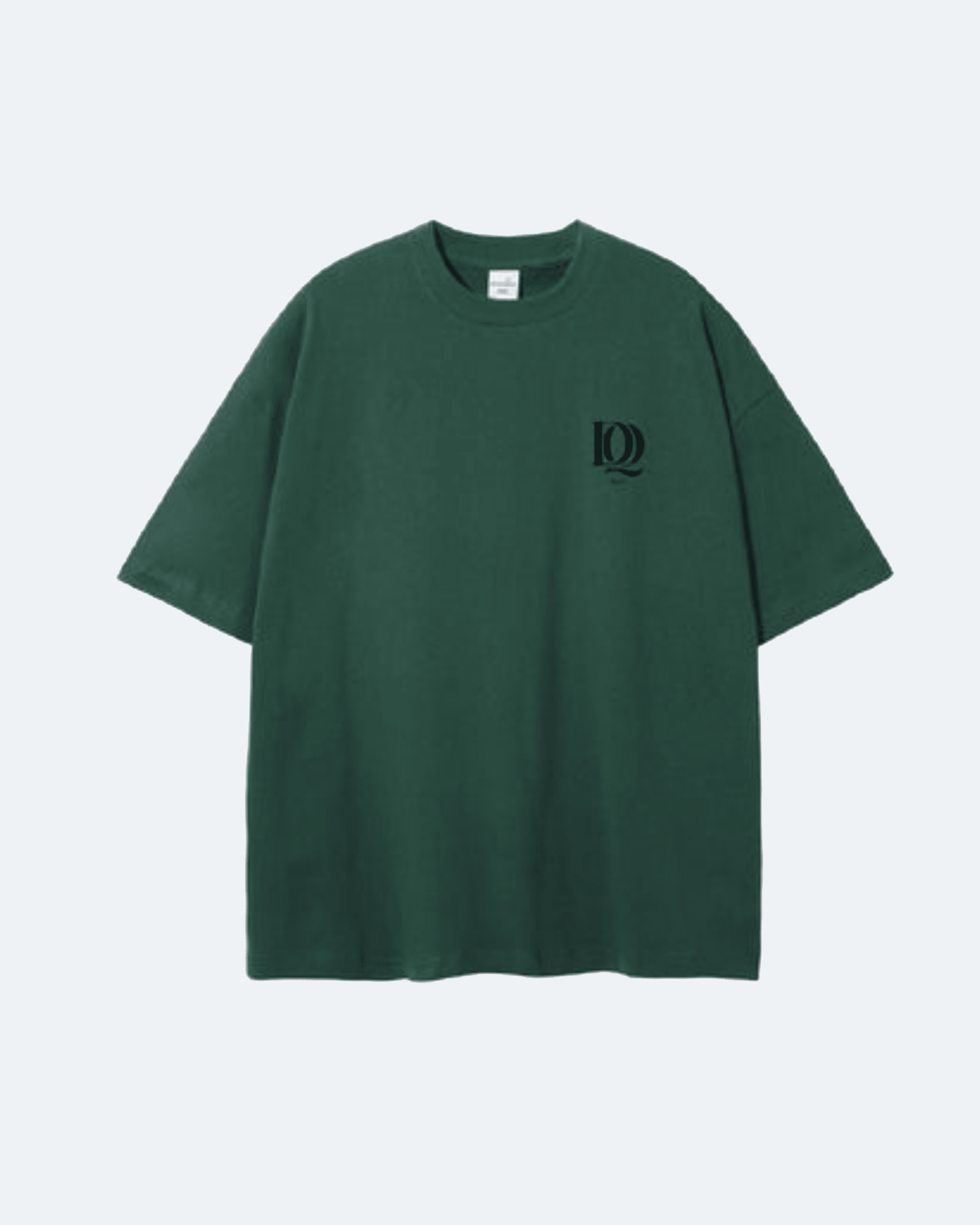 Green Oman Edition T-Shirt with a logo on a light gray background