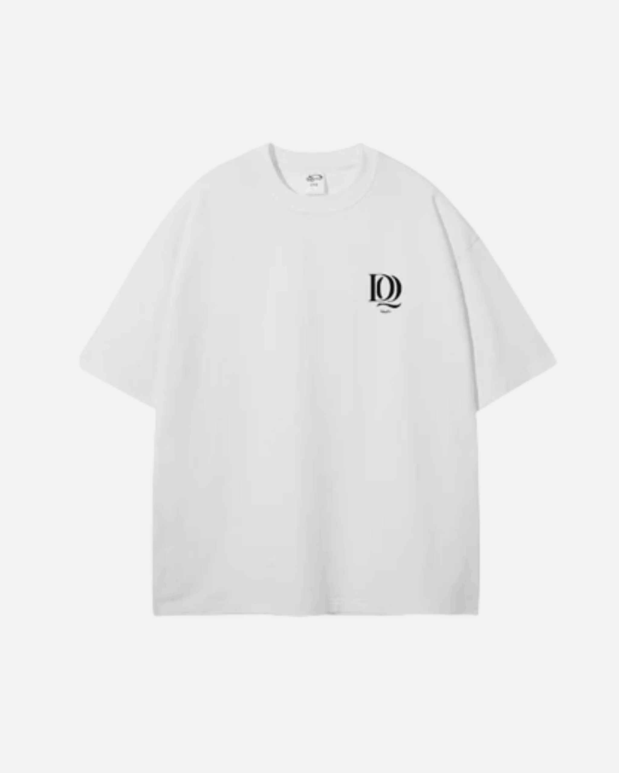 White Perpetual Flight T-Shirt with a black logo on a white background