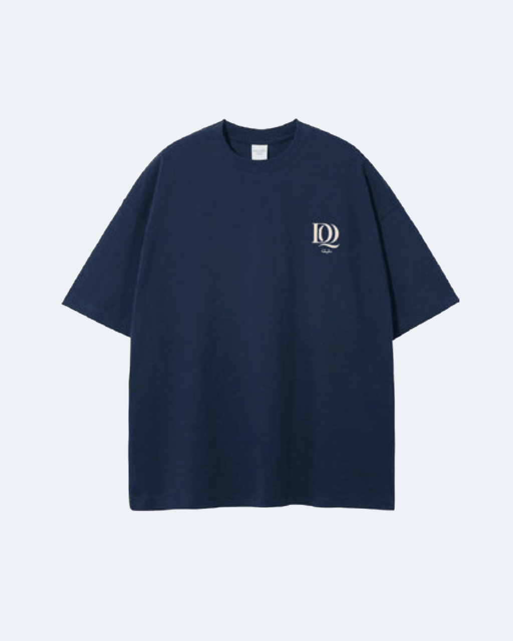 Navy blue Perpetual Flight T-Shirt with a logo on a light gray background