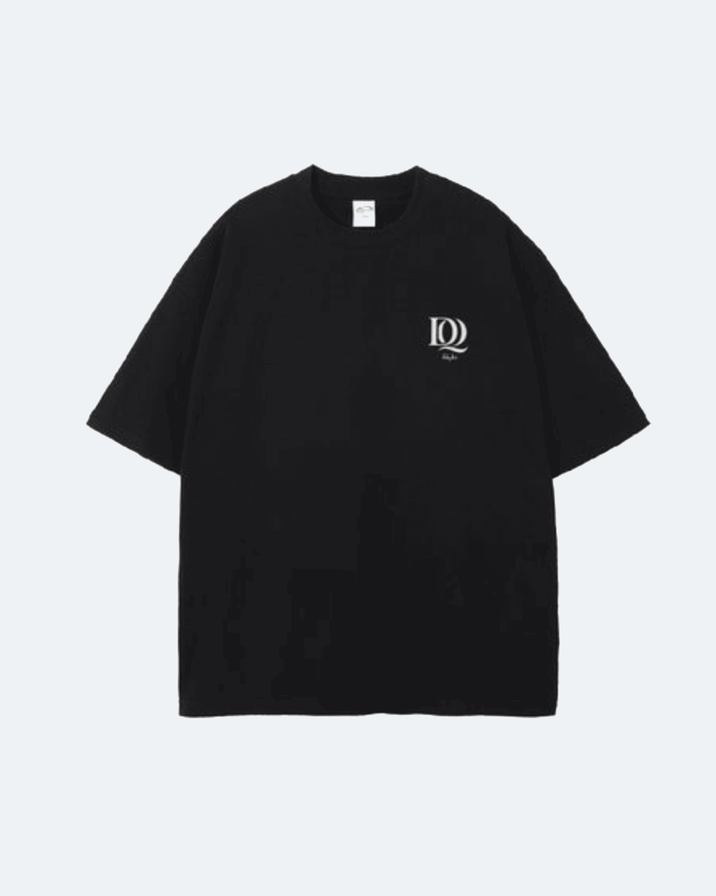 Black Royal Time T-Shirt with a logo on a white background