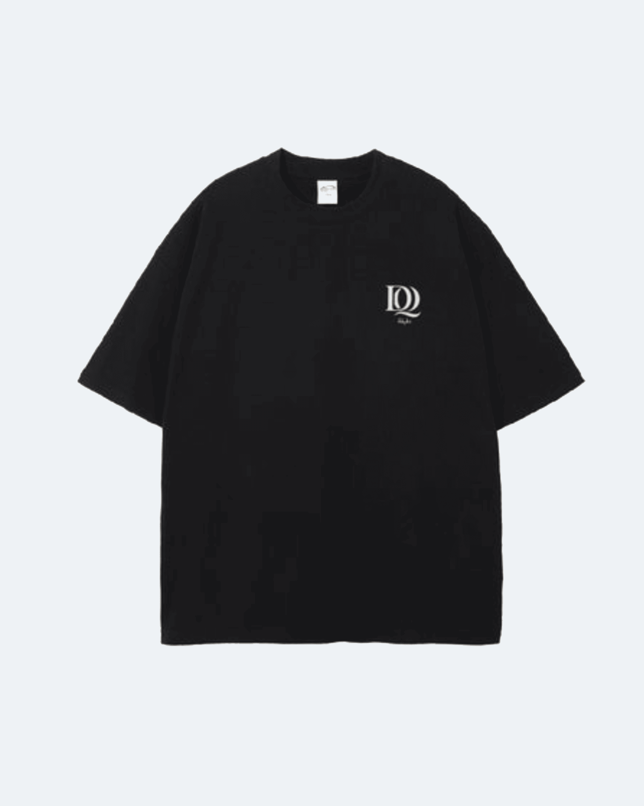 Black Royal Time T-Shirt with a logo on a white background