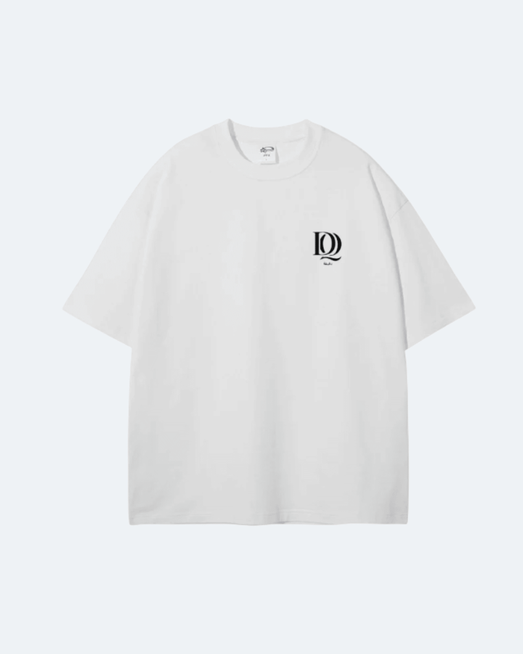 White Royal Time T-Shirt with a black logo on a white background