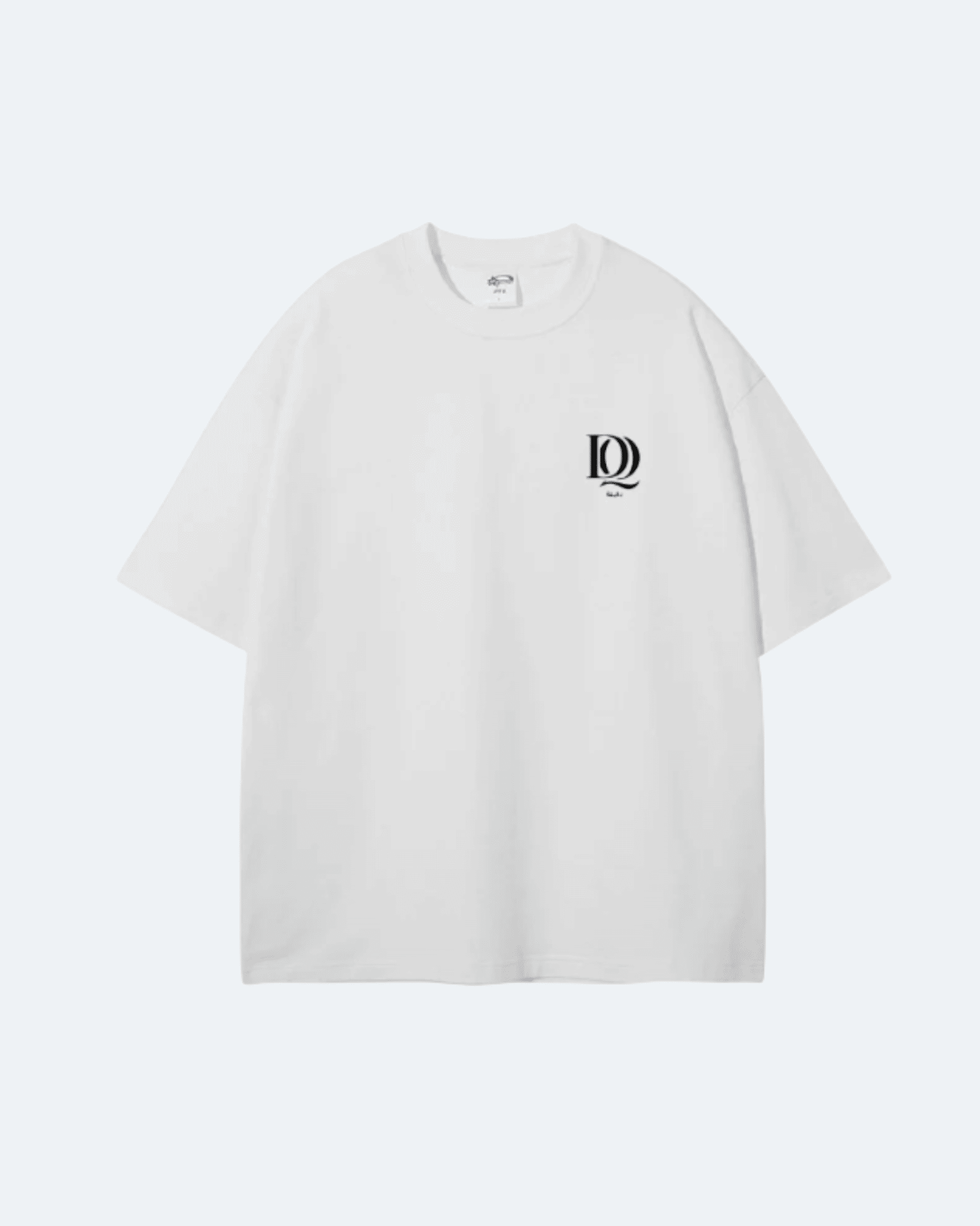 White Royal Time T-Shirt with a black logo on a white background
