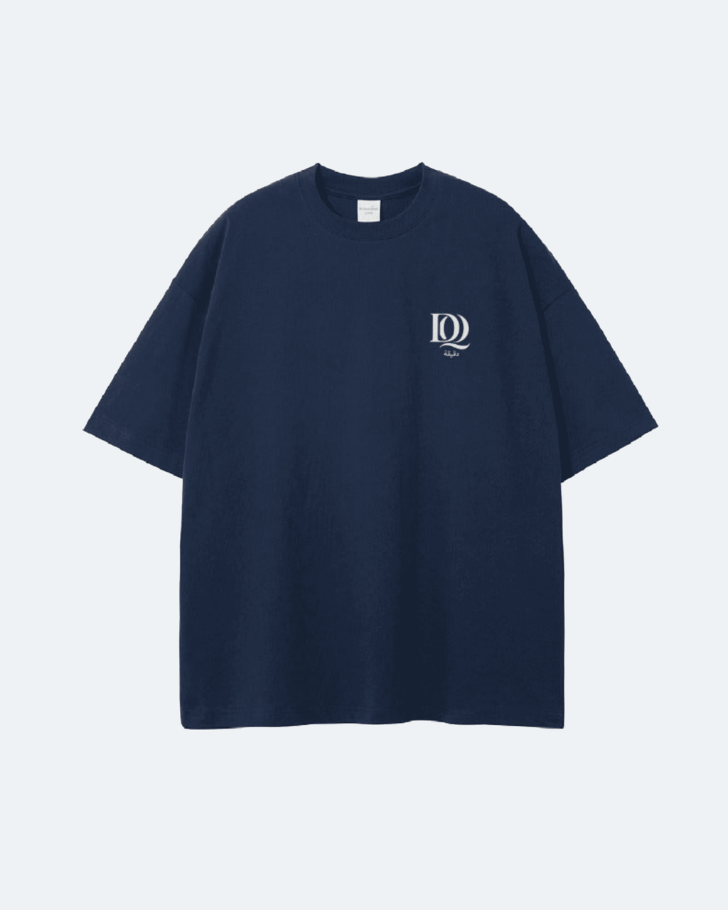 Navy blue Royal Time T-Shirt with a logo on the chest against a light gray background