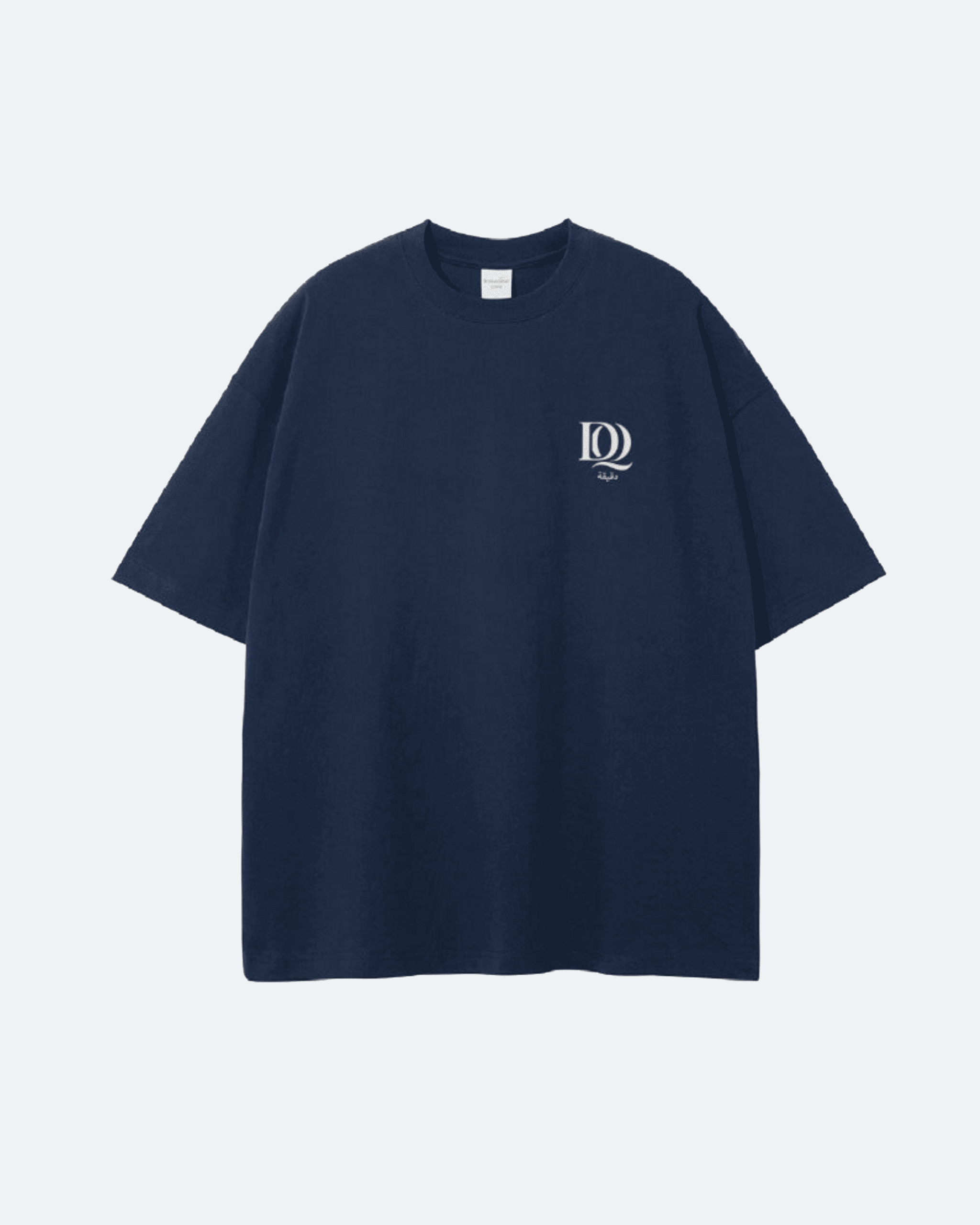 Navy blue Royal Time T-Shirt with a logo on the chest against a light gray background