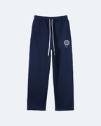 Navy blue Royal Time Trackpants with a logo on a white background